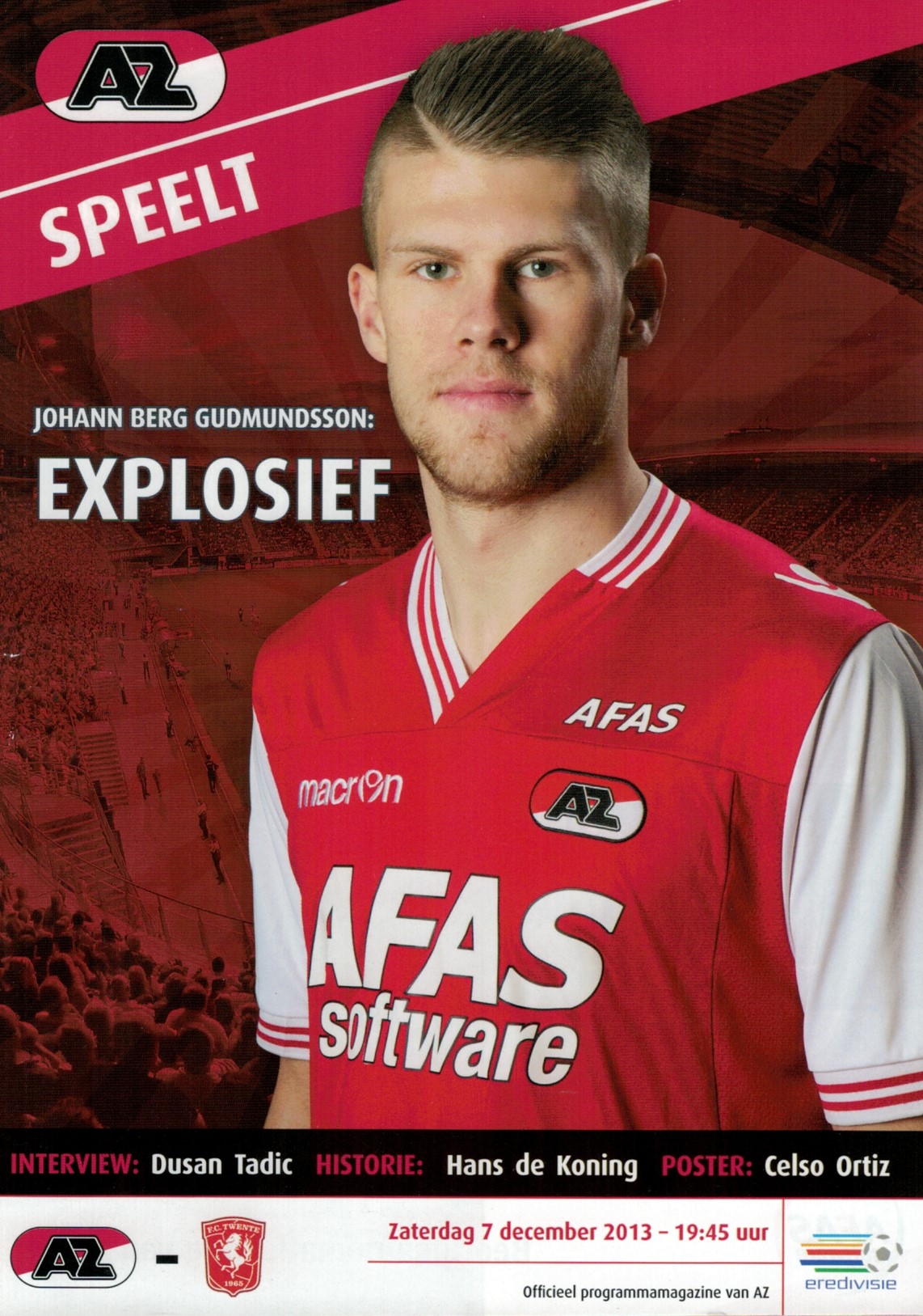 AZ Programma 7-dec-2013 FC Twente thuis
